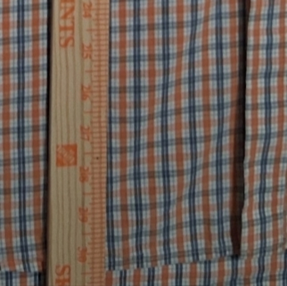 EUC IZOD Sz. XXL Blue/ Orange Slim Fit Long Sleeve Casual Button Down Shirt - Picture 7 of 10